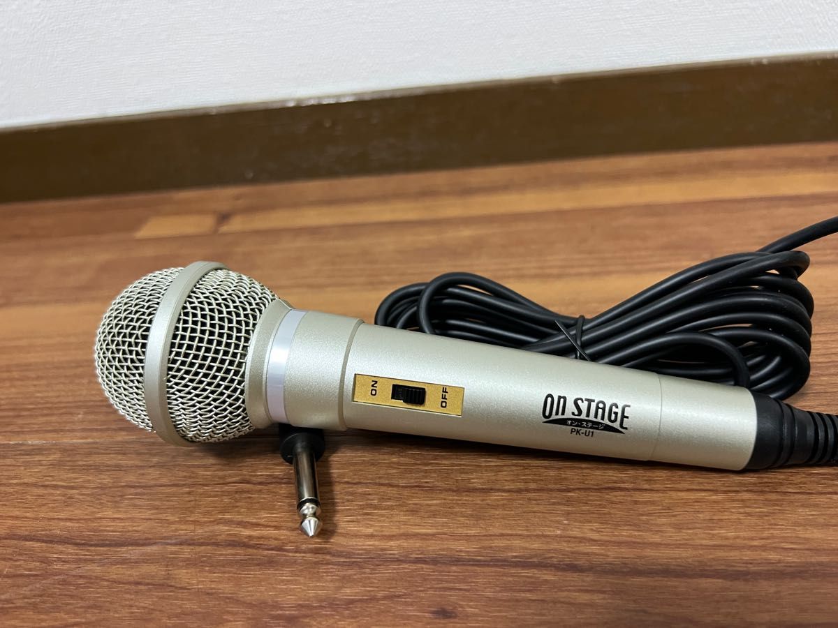 美品】ON STAGE カラオケ PK-113GT 有線ペアマイク PK-U1｜Yahoo