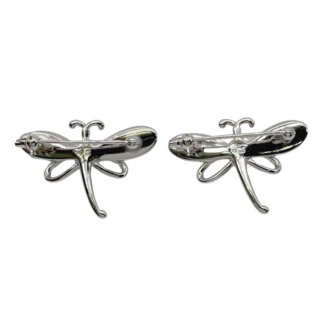 TASAKI タサキ ブローチ 2点セット トンボモチーフ パール シルバー