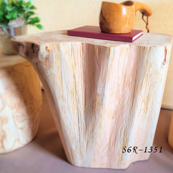 いい香り 東濃ひのき くり抜き シンプル 丸太スツール オーガニック
