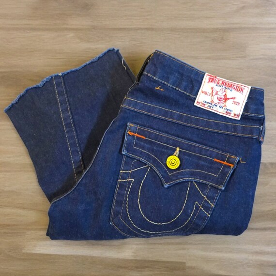 TRUE RELIGION Joey Flare Jeans 28x28: Twisted Inseam