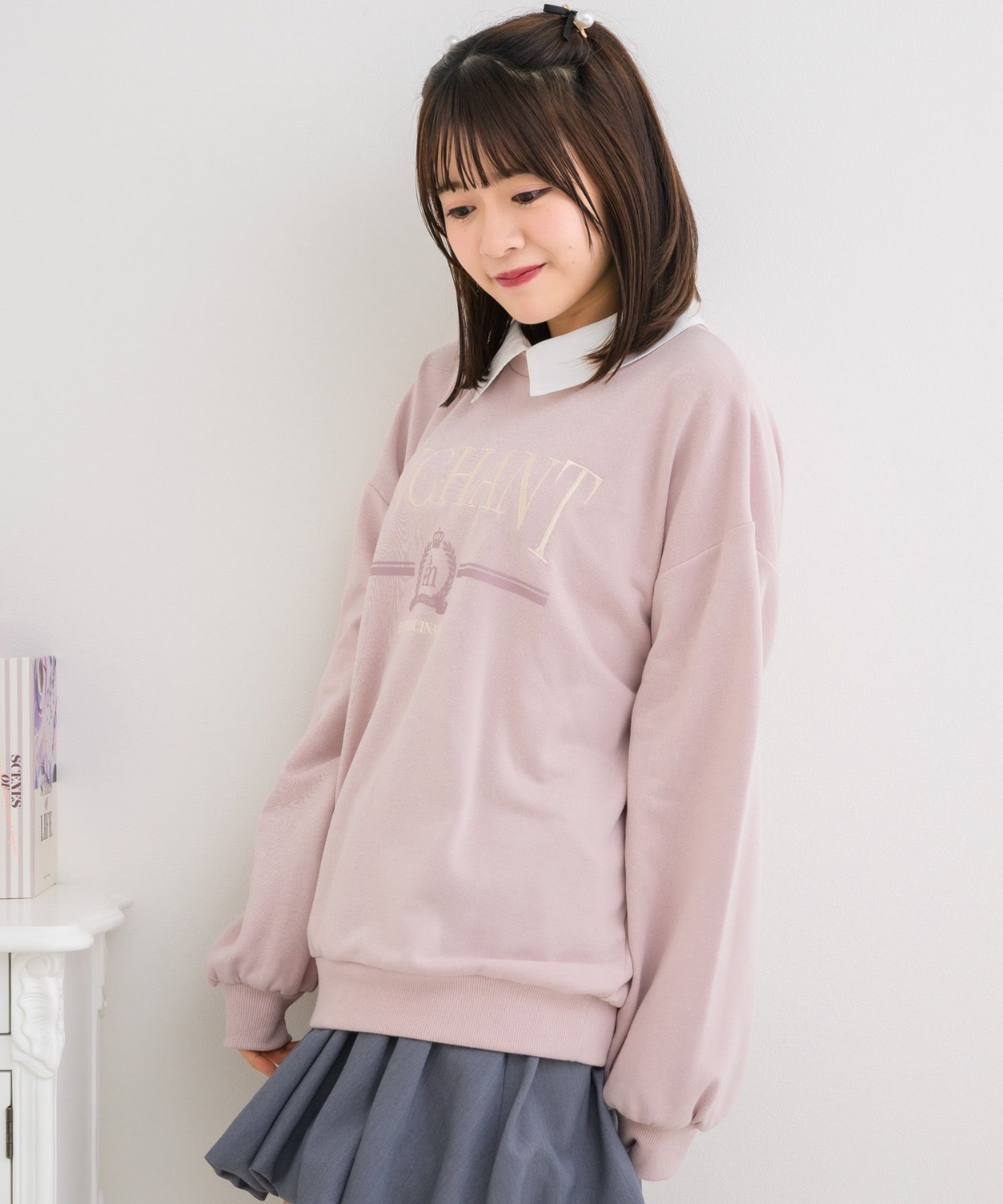 SH襟BIGトレーナー|ems excite | RETRO GIRL ONLINE STORE レトロ