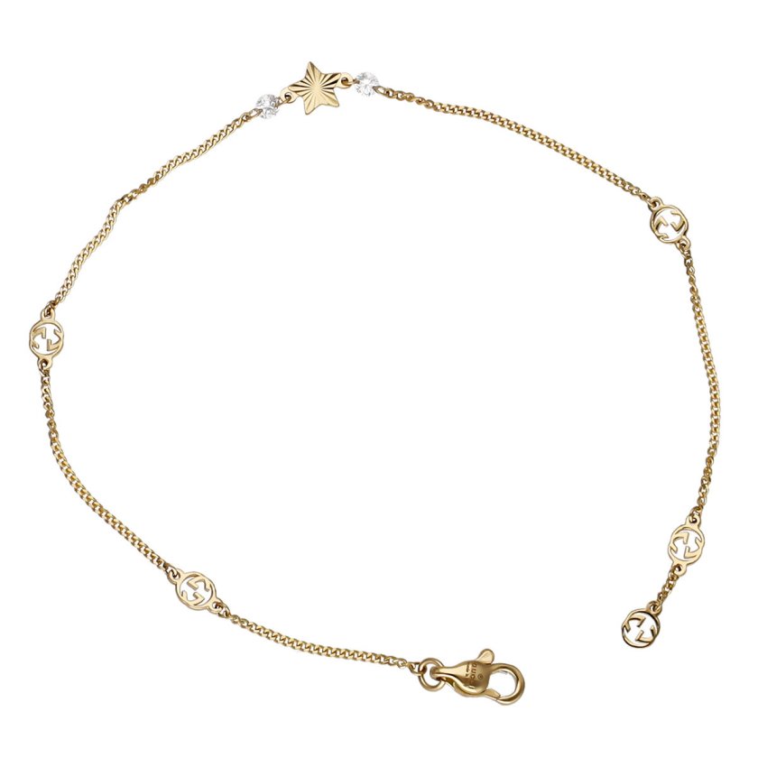 グッチ GUCCI GGスター ブレスレット 18Kイエローゴールド 679117