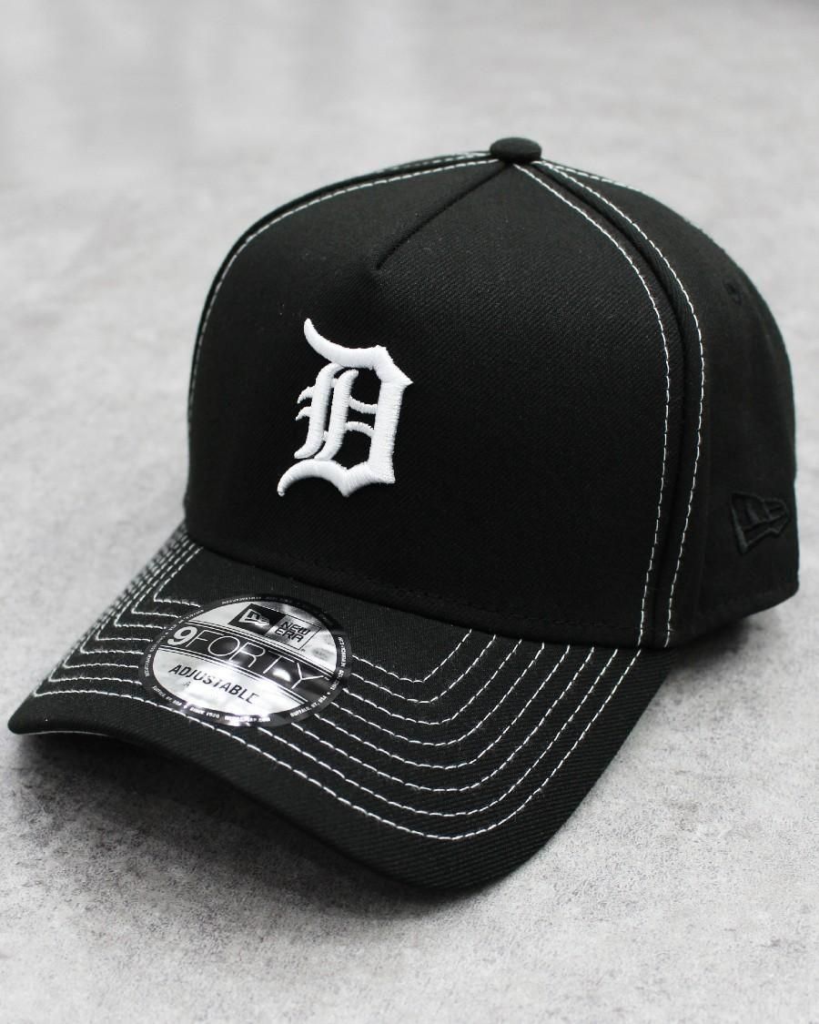 New Era MLB Detroit Tigers 9Forty A-Frame Strapback Cap - Black