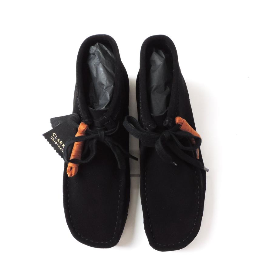 Clarks（クラークス） ワラビー ブーツ スエード シューズ ブラック