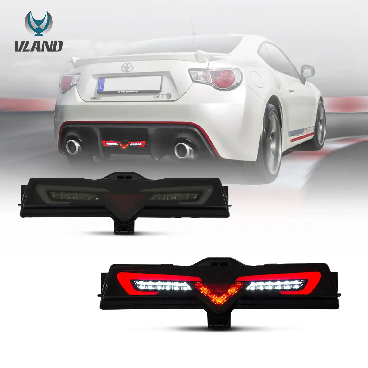 13-21 Toyota FR-S/BRZ/GT86 1th Gen Vland LEDリアバンパー下部