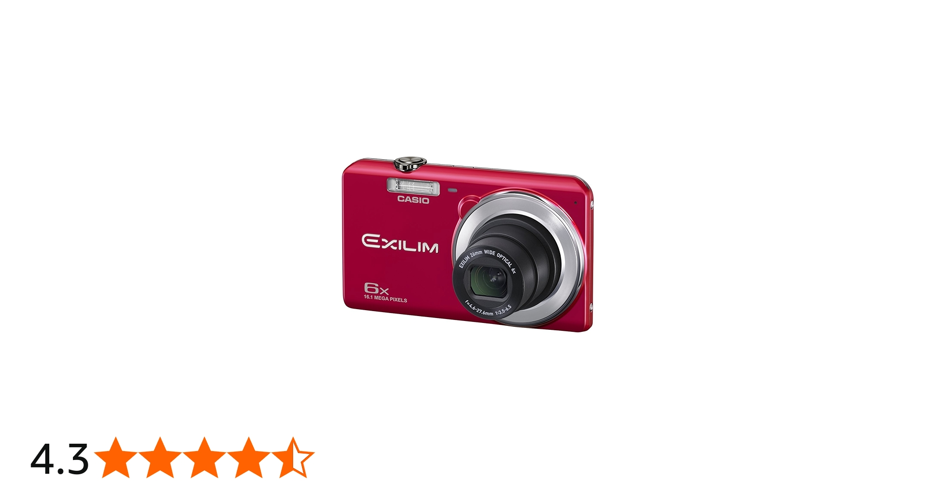 Buy CASIO digital camera EXILIM EX-ZS28RD wide-angle 26mm optical