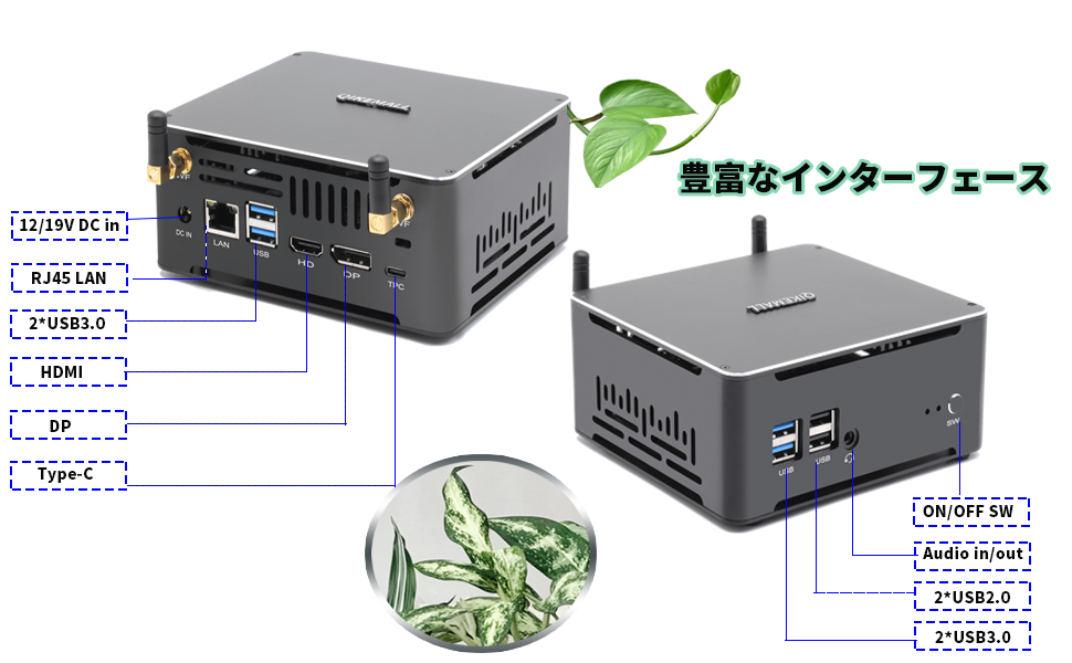 Amazon.co.jp: ミニPC Windows11 Pro 4K対応 Core i7-8565U,小型pc