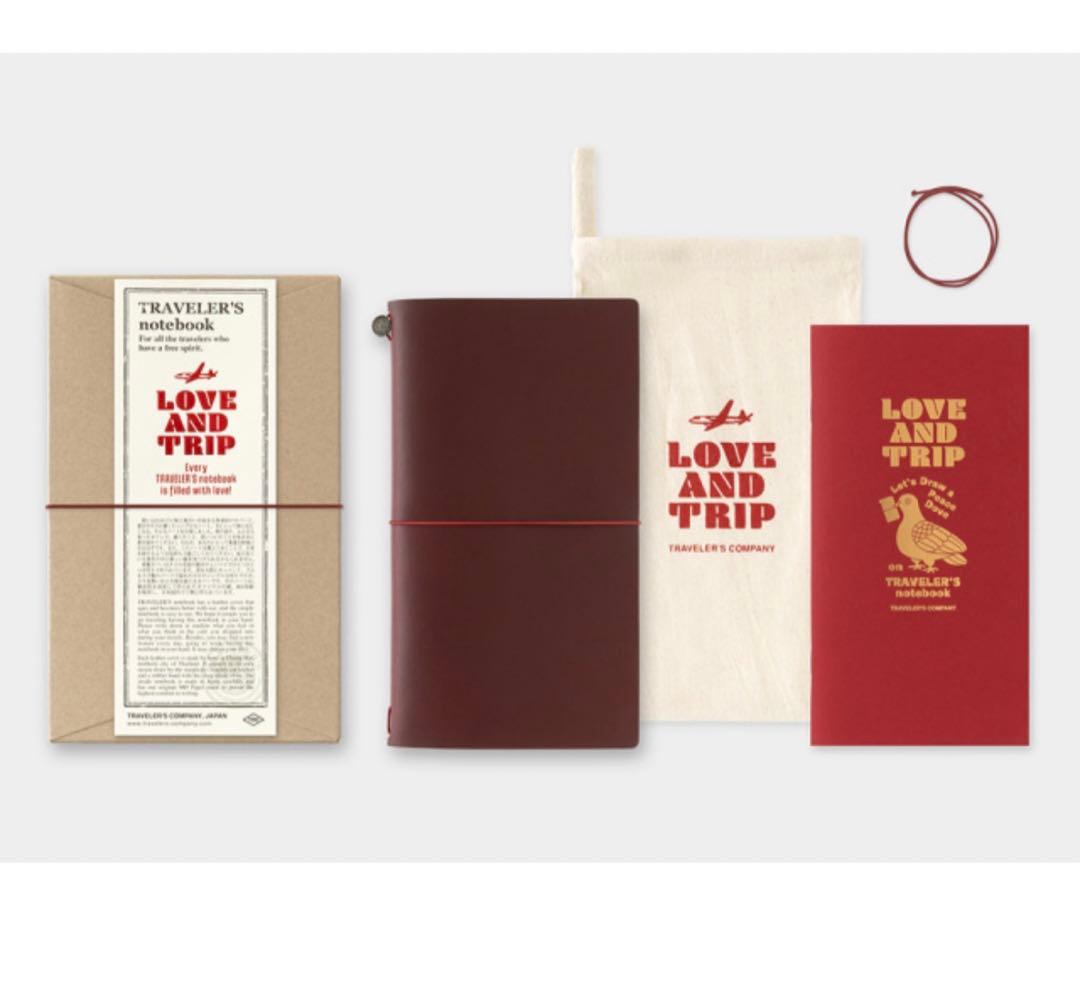 トラベラーズノート LOVE AND TRIP レッド　レギュラーサイズ Amazon | トラベラーズカンパニー トラベラーズノート レギュラー