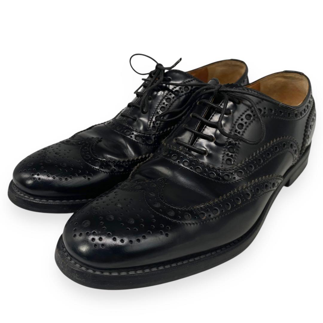 美品■チャーチ　BURWOOD　ビジネスシューズ　ウィングチップ　黒 楽天市場】CHURCH'S チャーチ BURWOOD LAST 81 メンズ バーウッド