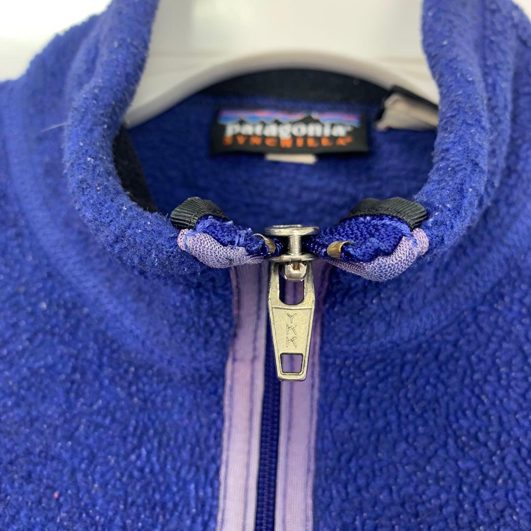 USA製パタゴニアPatagoniaシンチラベストフリースヴィンテージロゴ刺繍