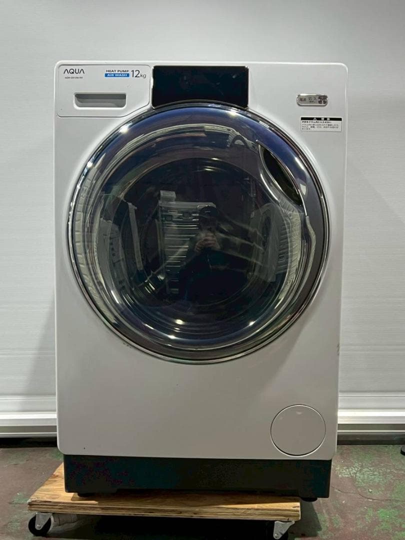 【完動品】AQUA アクア ドラム式洗濯機 AQW-DX12M AQW-DX12P-L | 容量：洗濯・脱水 12kg / 乾燥 6kg / 水量約59L