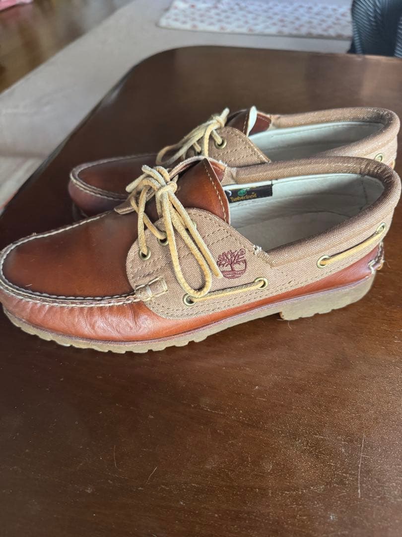 Timberland スリーアイ(3eye)デッキシューズブラウン US9 Timberland（ティンバーランド） デッキシューズ メンズ HERITAGE 3