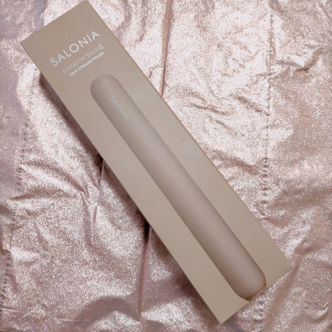 SALONIA スムースシャイン ストレートヘアアイロン 24mmブラウンココア 限定ストレートアイロン】スムースシャイン ストレートヘアアイロン