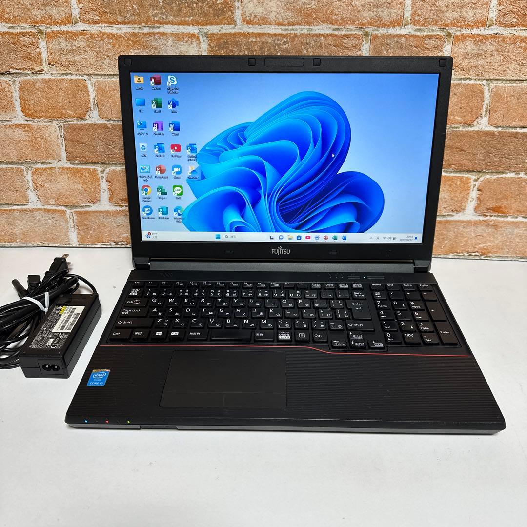 富士通ノート PC メモリ8GB Blutebooth有り　オフィス2024年 メモリ容量:8GB 富士通(FUJITSU)のノートパソコン 比較 2026年人気