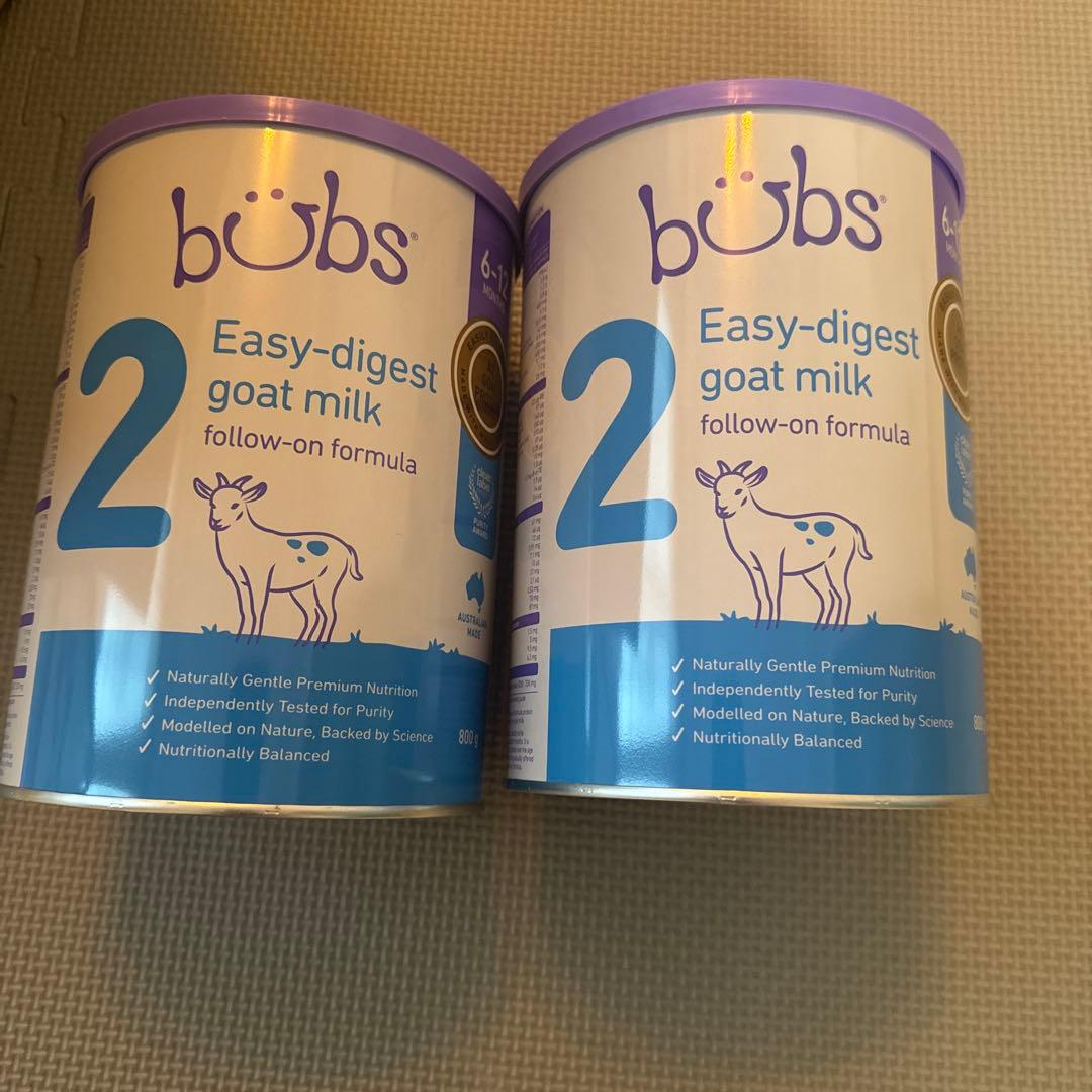bubs バブス ヤギ 粉ミルク ステップ2 2缶セット 新品 Bubs バブズ ヤギ ミルク やぎ粉ミルク ステップ2 2缶セット